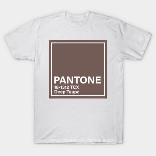 pantone 18-1312 TCX Deep Taupe T-Shirt